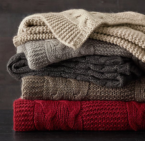 Плед CABLE KNIT