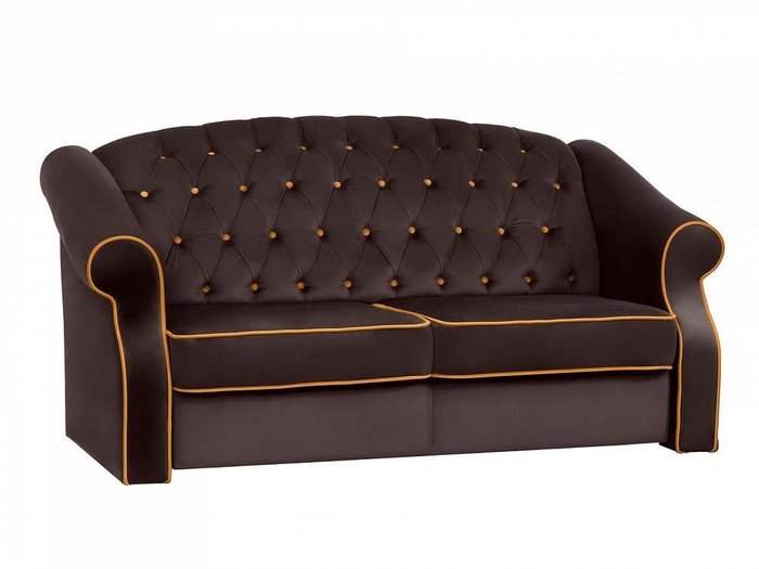 Диван-кровать Boston темно-коричневого цвета - купить Прямые диваны по цене 110600.0