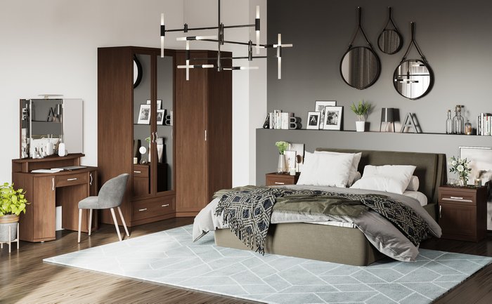 Кровать Гесиона 180х200 темно-серого цвета с подъемным механизмом  - лучшие Кровати для спальни в INMYROOM