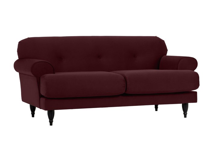 Двухместный диван Italia коричневого цвета - купить Прямые диваны по цене 35690.0