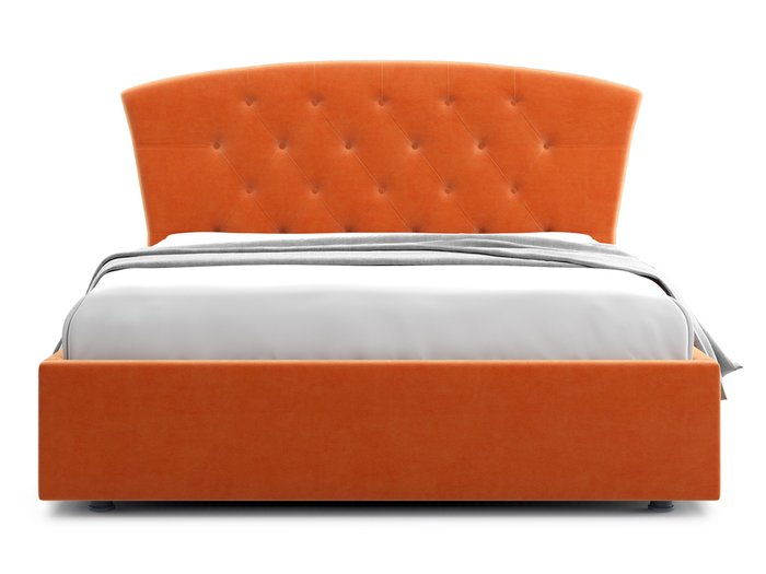 Кровать Premo 140х200 оранжевого цвета с подъемным механизмом - купить Кровати для спальни по цене 42100.0