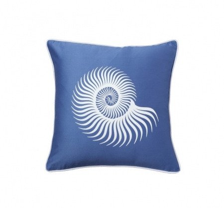 Подушка с принтом Sea Shell Diamond-Blue