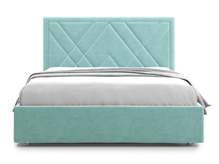 Кровать Premium Milana 2 140х200 бирюзового цвета с подъемным механизмом - купить Кровати для спальни по цене 53000.0