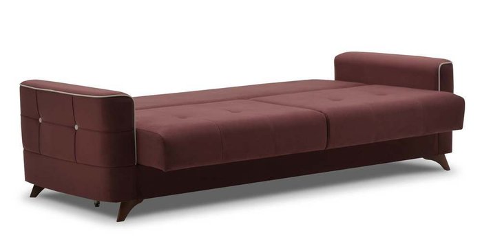Диван-кровать Сохо бордового цвета  - купить Прямые диваны по цене 23030.0