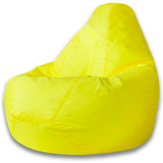Кресло-мешок Груша 3XL в обивке оксфорд желтого цвета 