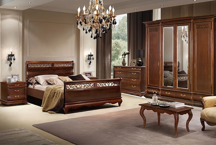 Кровать Оскар 160х200 коричневого цвета - лучшие Кровати для спальни в INMYROOM