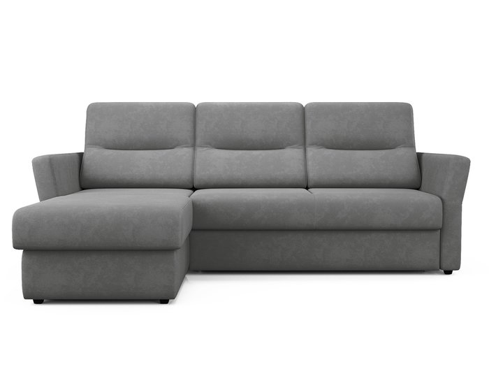 Угловой диван-кровать левый Sonny серого цвета