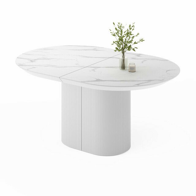 Раздвижной обеденный стол Гиртаб S со столешницей цвета белый мрамор - купить Обеденные столы по цене 203889.0