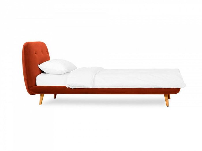 Кровать Loa 90х200 терракотового цвета - купить Кровати для спальни по цене 50040.0