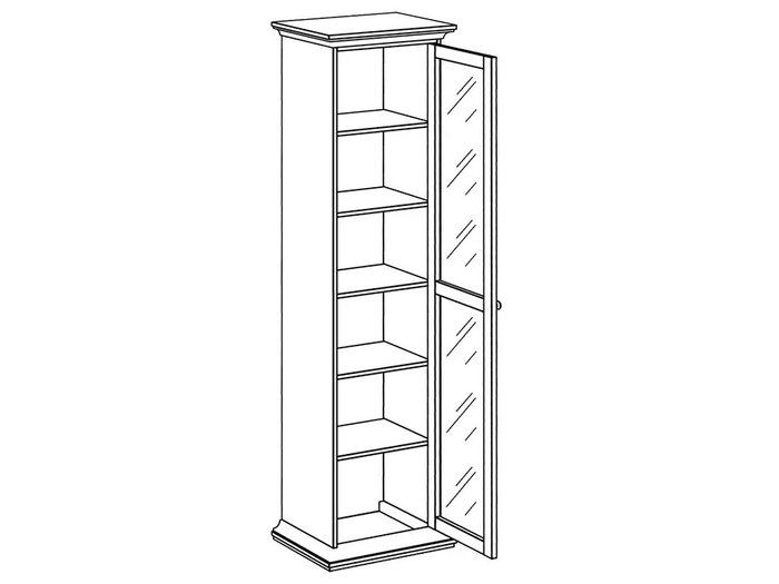 Шкаф однодверный - лучшие Книжные шкафы в INMYROOM