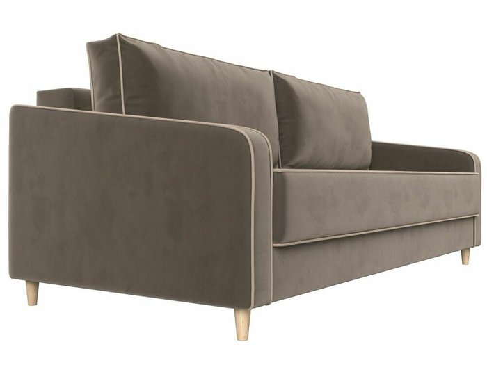 Прямой диван-кровать Варшава светло-коричневого цвета - лучшие Прямые диваны в INMYROOM