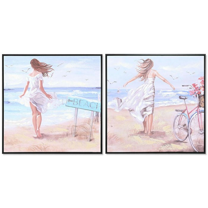 Картина 83 x 3,5 x 83 cm Средиземноморье (2 штук)