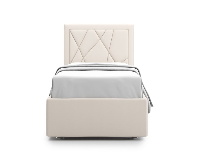 Кровать Premium Milana 3 90х200 светло-бежевого цвета с подъемным механизмом - купить Кровати для спальни по цене 60700.0