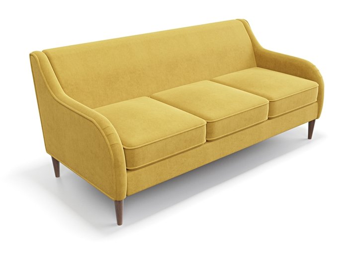 Диван Вектор желтого цвета - лучшие Прямые диваны в INMYROOM