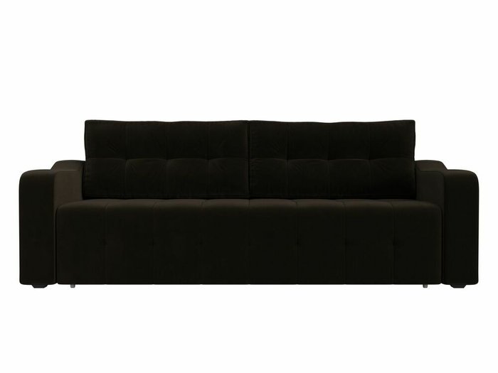 Прямой диван-кровать Лиссабон коричневого цвета - купить Прямые диваны по цене 45999.0