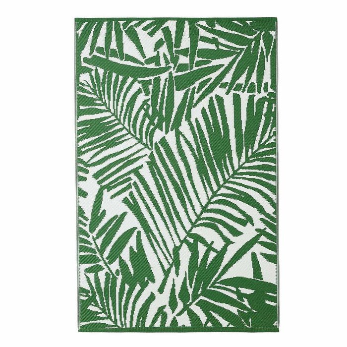 Ковер с рисунком из листьев пальмы Indoor/Outdoor Catalpa 180х280 зеленого цвета