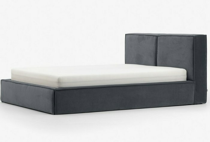 Кровать с подъемным механизмом Loft 160х200 темно-серого цвета - купить Кровати для спальни по цене 68090.0