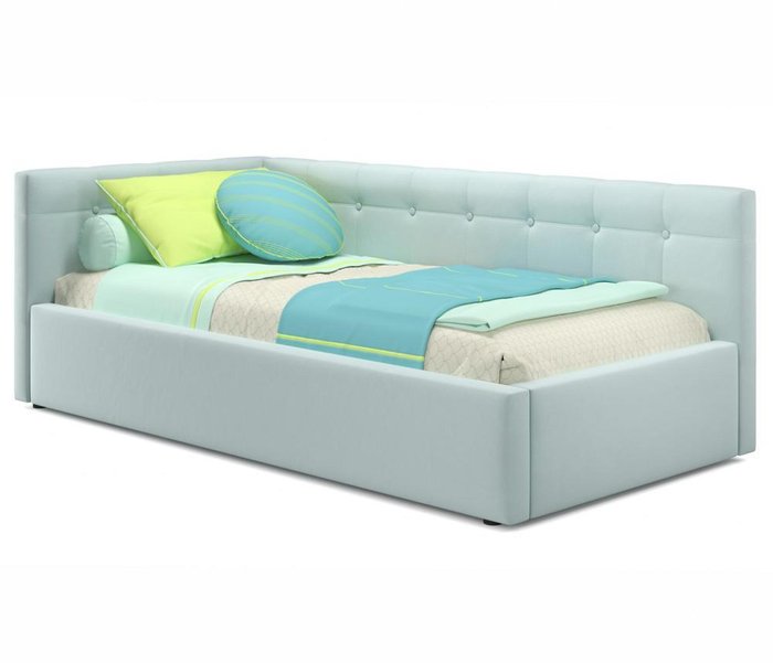 Кровать Bonna 90х200 мятного цвета с подъемным механизмом