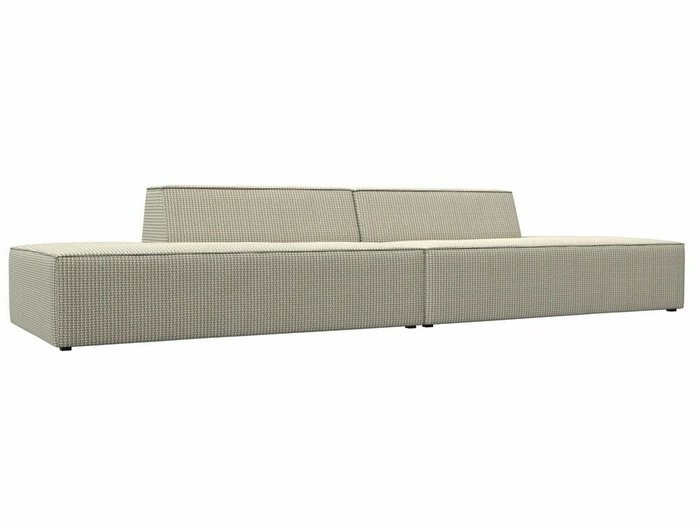 Прямой модульный диван Монс Лофт серо-бежевого цвета