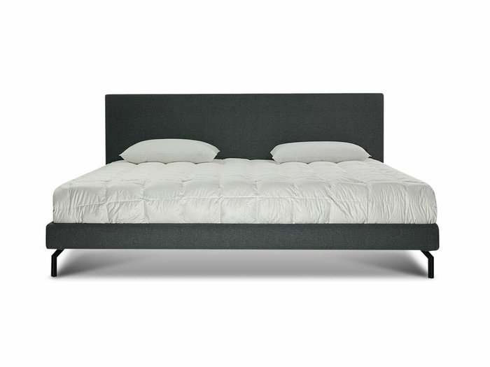 Кровать Jazz 200х200 темно-серого цвета с ортопедической решеткой - лучшие Кровати для спальни в INMYROOM