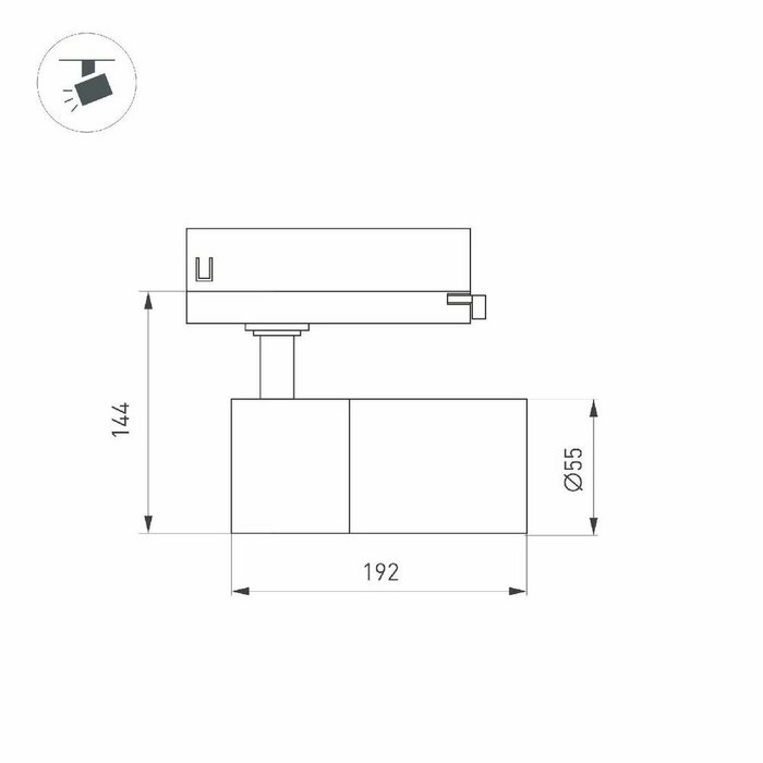 Трековый трехфазный светильник Arlight LGD-ARTEMIS-TRACK-4TR-R55-12W Warm3000 048326 - лучшие Трековые светильники в INMYROOM Трековый трехфазный светильник Arlight LGD-ARTEMIS-TRACK-4TR-R55-12W Warm3000 048326 - лучшие Трековые светильники в INMYROOM