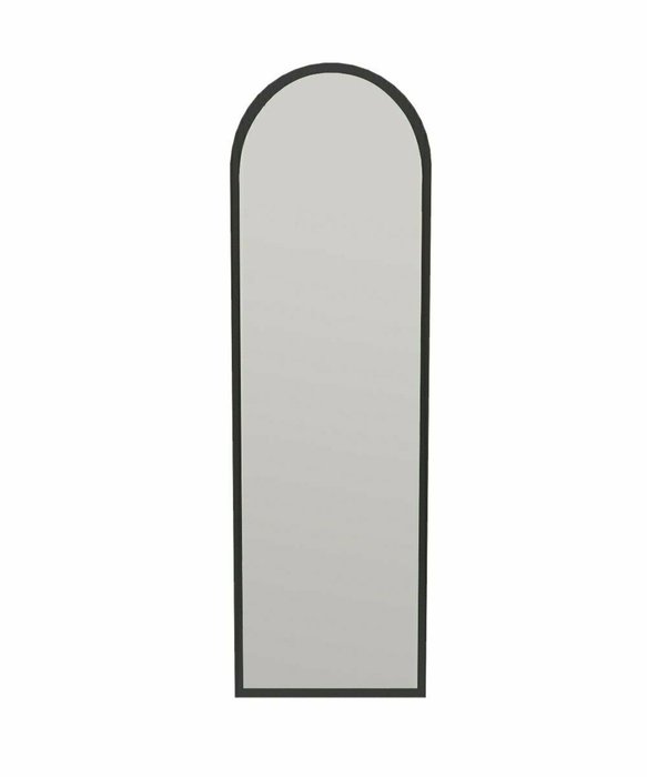 Настенное зеркало Decor 50х160 в раме черного цвета