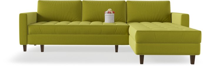 Угловой диван-кровать Geradine светло-зеленого цвета