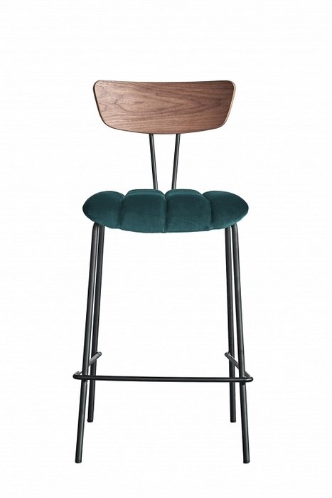 Полубарный стул Apel с зеленым сидением - купить Барные стулья по цене 16789.0
