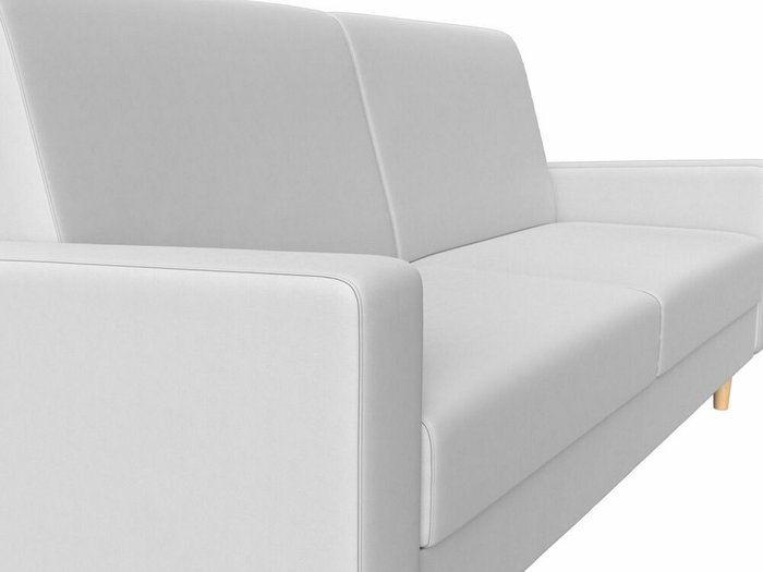 Прямой диван-кровать Бонн белого цвета (экокожа) - лучшие Прямые диваны в INMYROOM