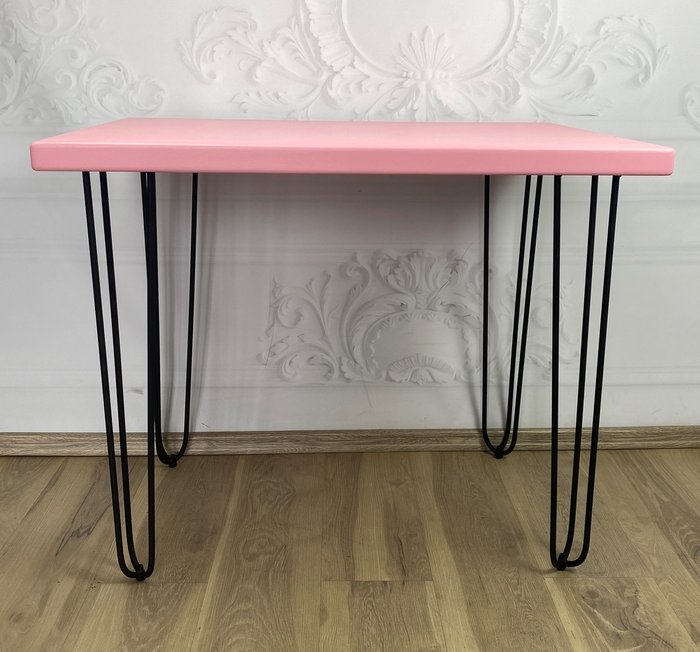 Стол обеденный Loft 120х60 со столешницей розового цвета - лучшие Обеденные столы в INMYROOM