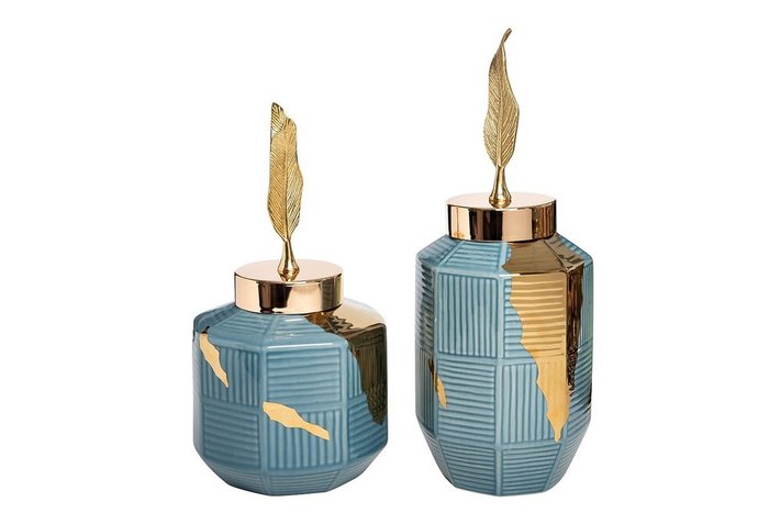 Керамическая ваза с золотым декором - купить Вазы  по цене 8570.0