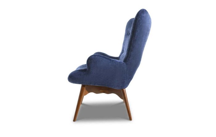 Кресло Contour синего цвета - лучшие Интерьерные кресла в INMYROOM