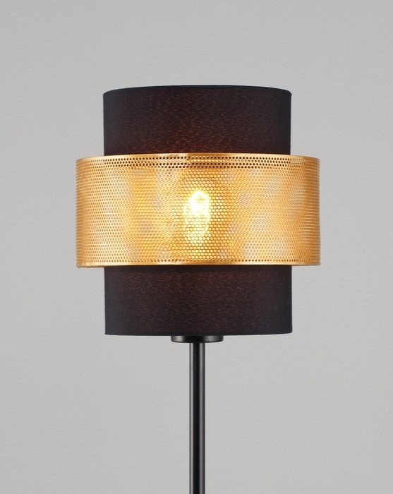 Лампа настольная Gela черно-золотого цвета - лучшие Настольные лампы в INMYROOM