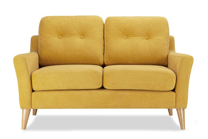 Прямой диван Руфус Премиум желтого цвета - купить Прямые диваны по цене 40699.0