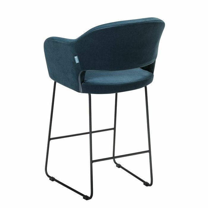 Полубарный стул Oscar тёмно-синего цвета - лучшие Барные стулья в INMYROOM