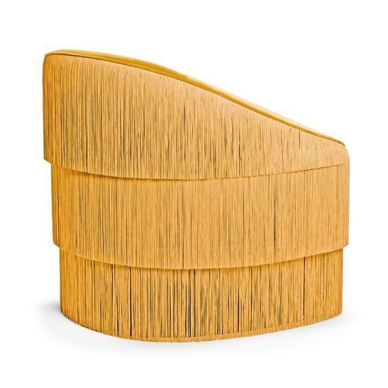 Кресло Munna желтого цвета - лучшие Интерьерные кресла в INMYROOM