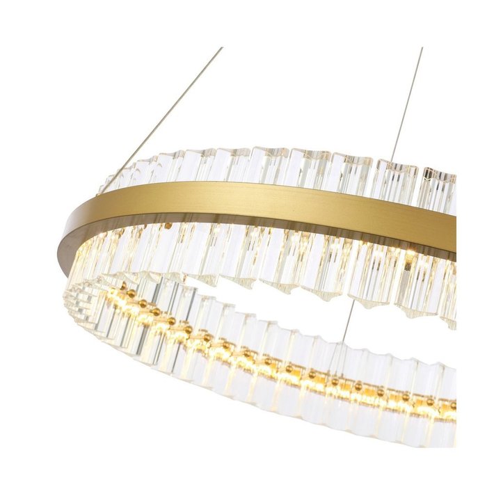 Подвесной светодиодный светильник Cherio цвета матовое золото - купить Подвесные люстры по цене 66070.0