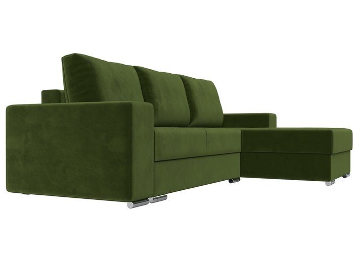 Угловой диван-кровать Дрезден зеленого цвета правый угол - лучшие Угловые диваны в INMYROOM