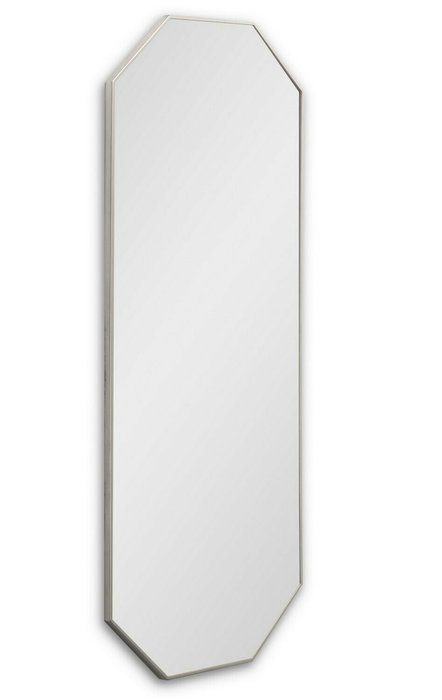 Настенное зеркало Stilig L в раме серебряного цвета - купить Настенные зеркала по цене 17900.0