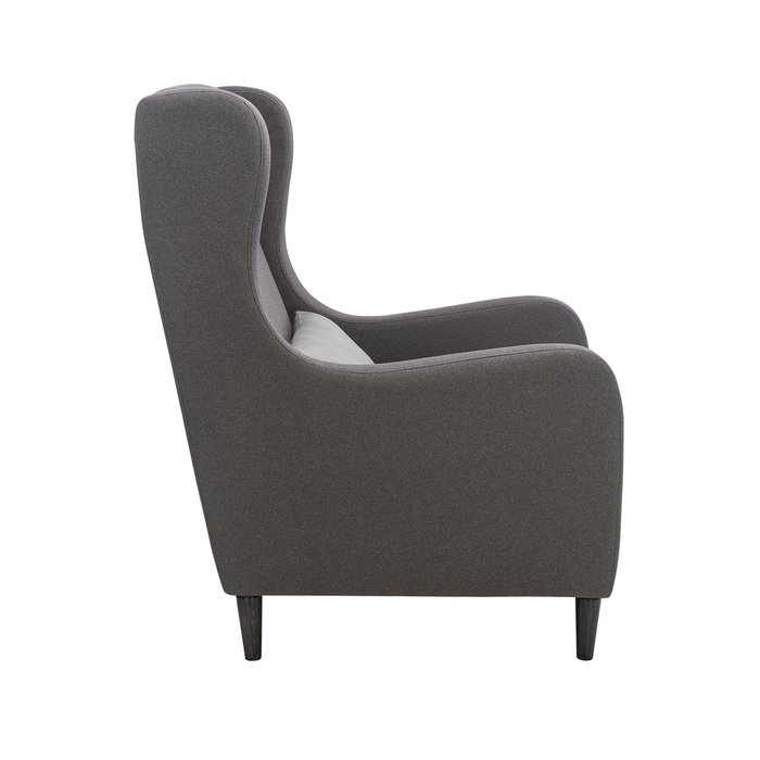 Кресло Хилтон темно-серого цвета - лучшие Интерьерные кресла в INMYROOM