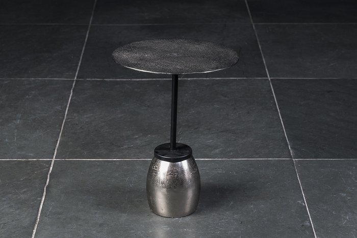 Столик кофейный металлический Неро цвета никеля - купить Кофейные столики по цене 25500.0