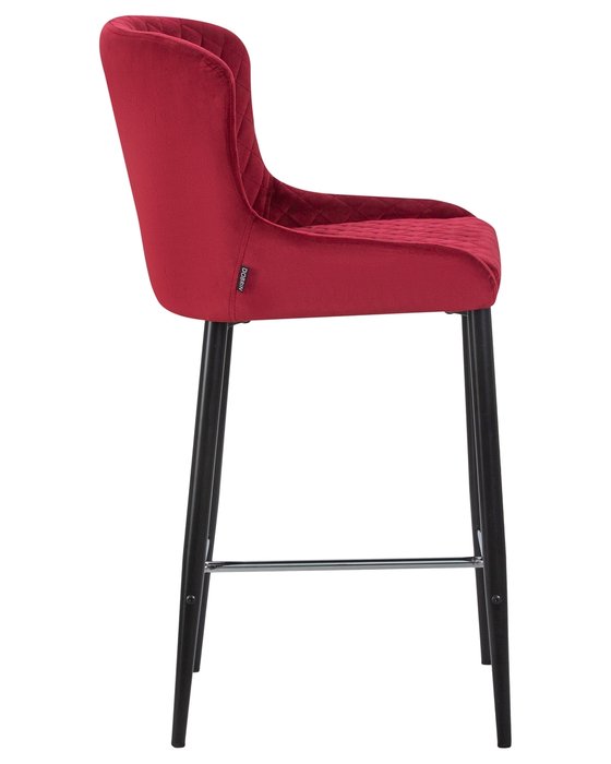 Стул полубарный Christian бордового цвета - лучшие Барные стулья в INMYROOM