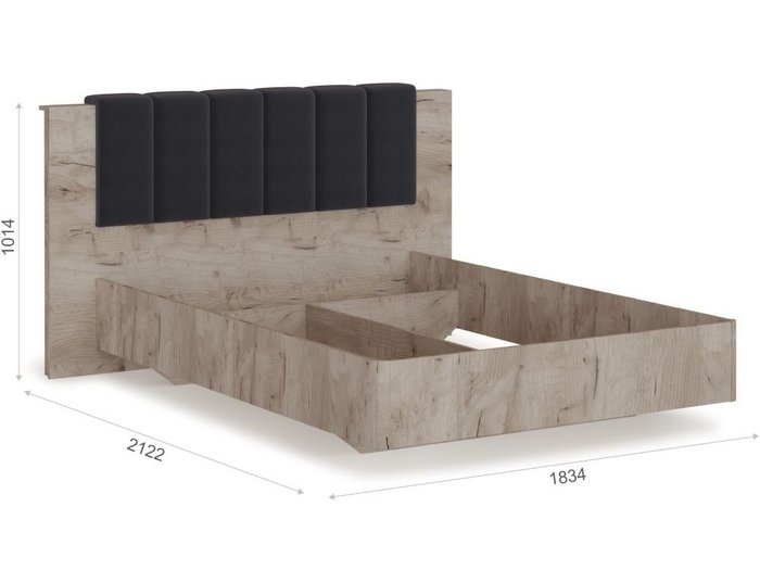 Кровать Джулия 140х200 серо-бежевого цвета - купить Кровати для спальни по цене 13999.0