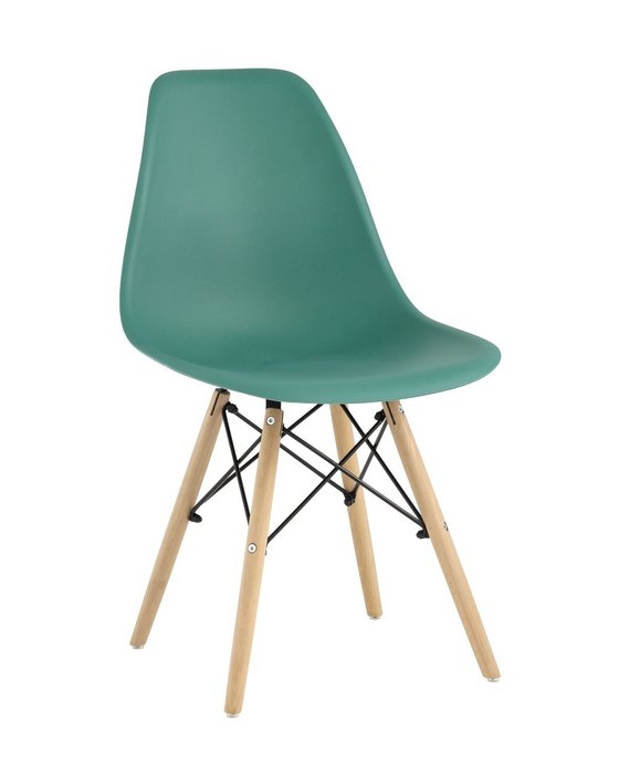 Стул Dsw Eames серо-зеленого цвета Стул Dsw Eames серо-зеленого цвета