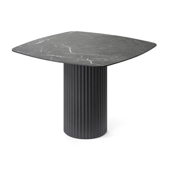 Обеденный стол квадратный Капелла черного цвета