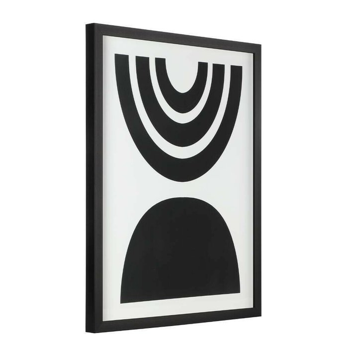 Картина Roberval 43х53 черно-белого цвета - купить Картины по цене 5290.0