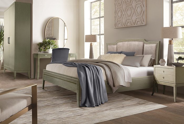 Кровать Costa 140х200 оливкового цвета - лучшие Кровати для спальни в INMYROOM