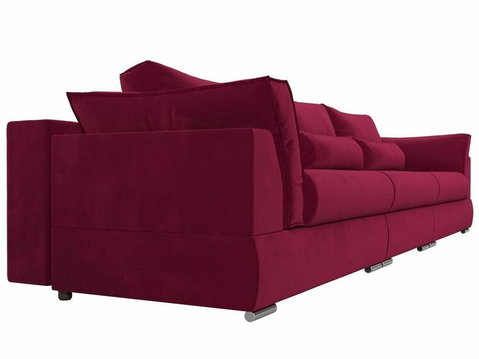 Прямой диван-кровать Пекин Long бордового цвета - лучшие Прямые диваны в INMYROOM