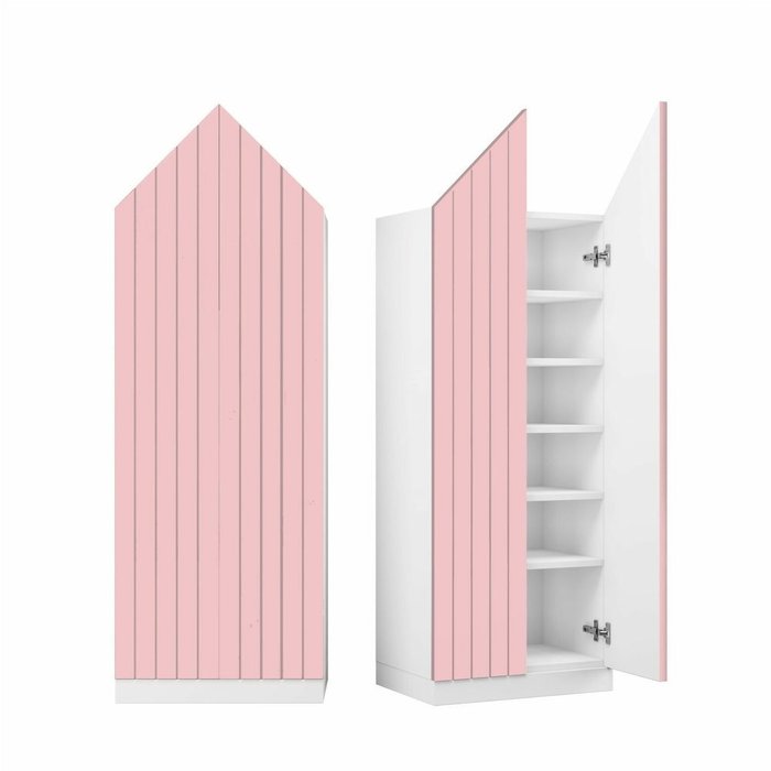 Шкаф Алесунд розового цвета
