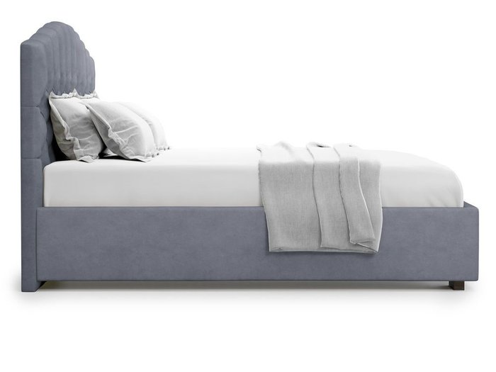 Кровать с подъемным механизмом Lugano 180х200 серого цвета - лучшие Кровати для спальни в INMYROOM